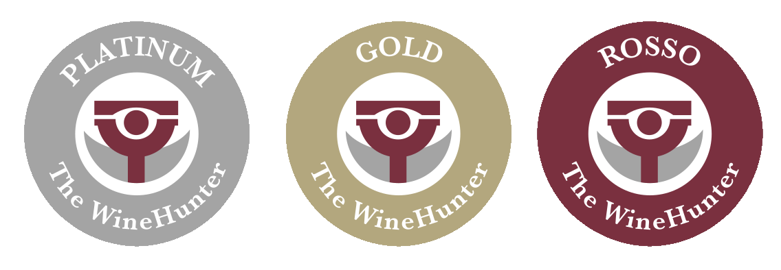 WineHunter Award Seals Platinum Gold Rosso